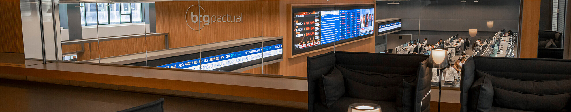 Sala Day Trade do BTG Pactual